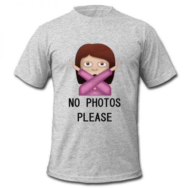 no photos please emoji t shirt