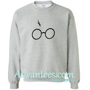 Harry potter Glasses gray sweatshirt