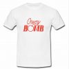cherry bomb font t shirt