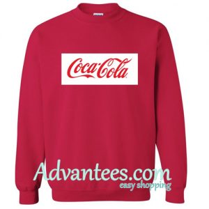 coca cola logo sweatshirt