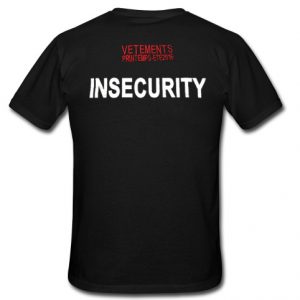 insecurity vetements t shirt back