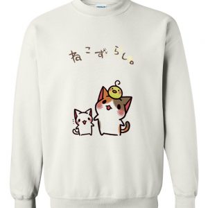 japanese cat anime 2 sweatshirt