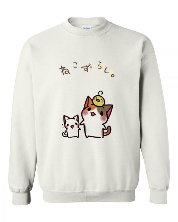 japanese cat anime 2 sweatshirt