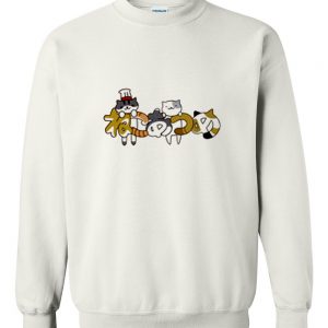 japanese cat anime 3 sweatshirt