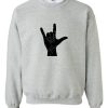 metal hand sweatshirt