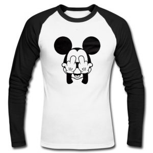 mickey fuck you raglan longsleeve