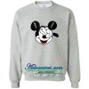 mickey mouse head peace sweatshirt