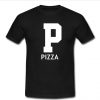 pizza font t shirt