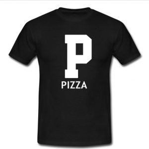 pizza font t shirt