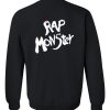 rap monster sweatshirt back