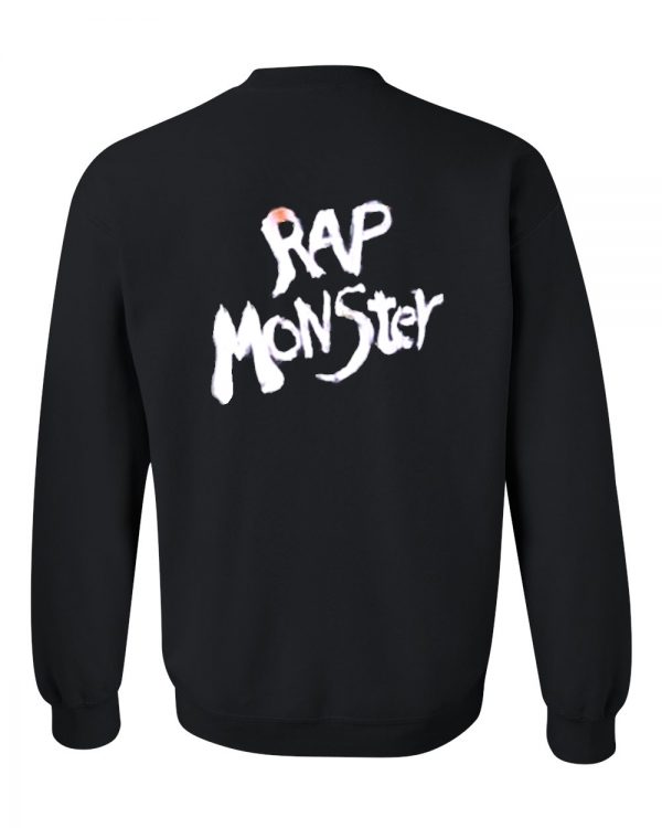 rap monster sweatshirt back