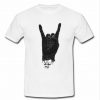 rock hand music t shirt