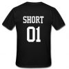 short 01 t shirt back