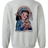 the temptation of christ sweatshirt back