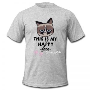 this is my happy face grumpy cat t shirt