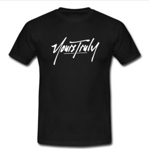 yours truly logo t shirt
