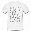 Alphabet t shirt