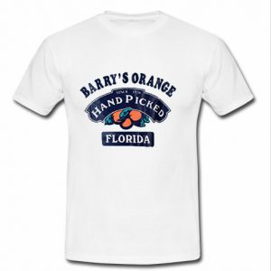 barry's orange hand picked florida t shirt