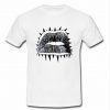 lips rolled white t shirt