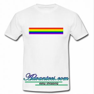 rainbow line T-shirt