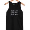 wears black loves dogs avoids people Tank top