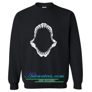 Cool Shark Jaws Skeleton sweatshirt