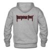 Purpose Tour back hoodie