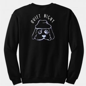 Quiet night back sweatshirt