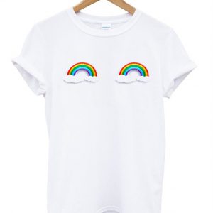 Rainbow Clouds t shirt