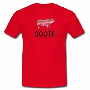 Sooie Razorbacks Pink Back T Shirt