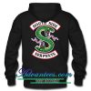 South Side Serpants back hoodie