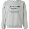 Chocolate Definition sweatshirt