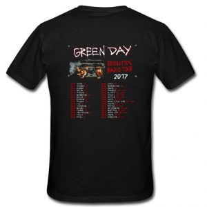 Green Day Revolution Radio t shirt back