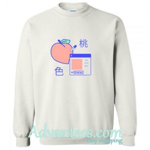 Peach Digital Sweatshirt