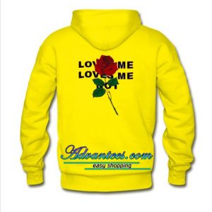 love me love me not hoodie back