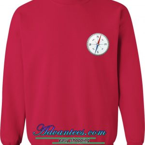 Metallic compass sweatshirt