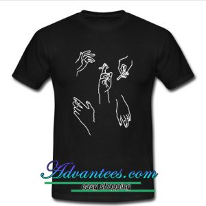 Pattern Sketch Of Hands t shirt