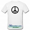 Peace Logo t shirt back