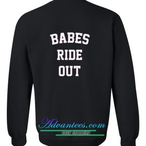 babes ride out sweatshirt back