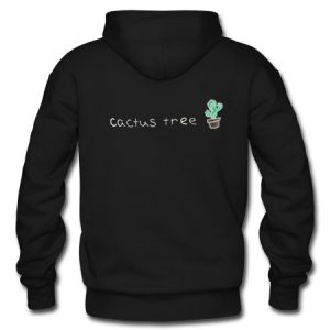 cactus tree hoodie back