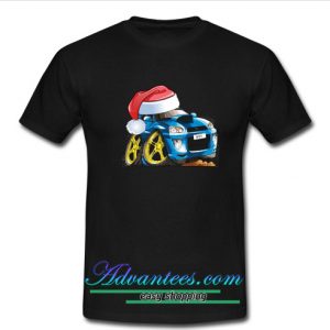 christmas santa or subaru t shirt