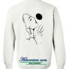 sketch sexy women sweatshirt back