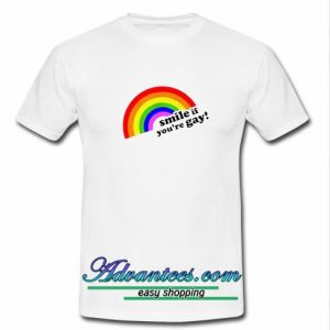 smile if you're gay t shirt