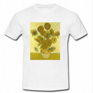 van gogh flower t shirt