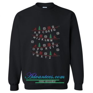 Alphabet Christmas Sweatshirt