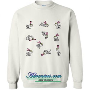 Bunny playing sweatshirt