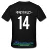 Forest Hills 14 t shirt back
