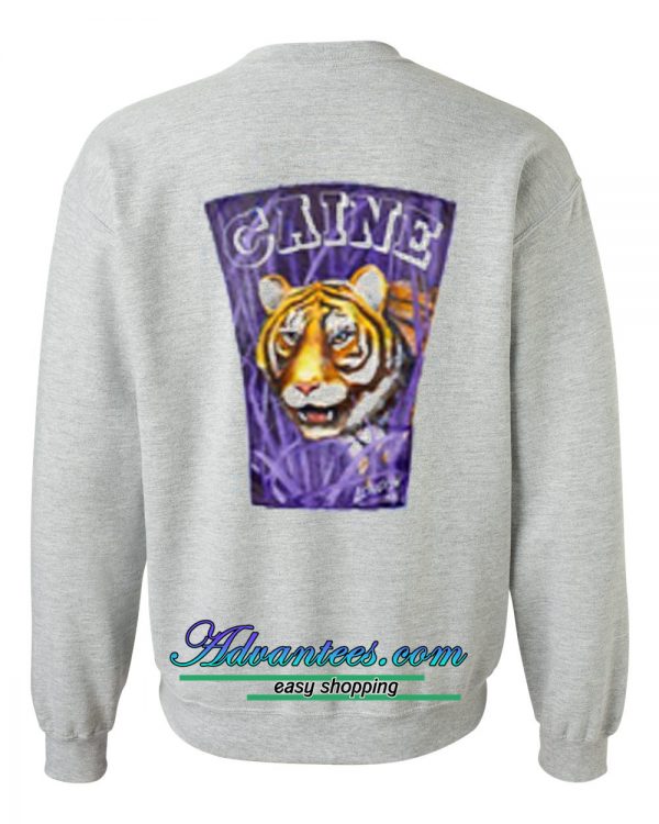 Caine lion sweatshirt back