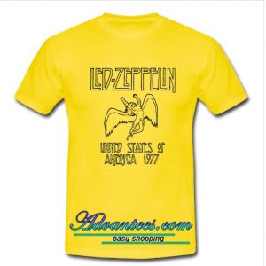 Led Zeppelin 1977 t shirt