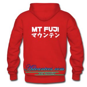 MT FUJI japan hoodie back